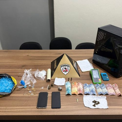 Polícia Militar prende dois suspeitos por tráfico de drogas em Centralina