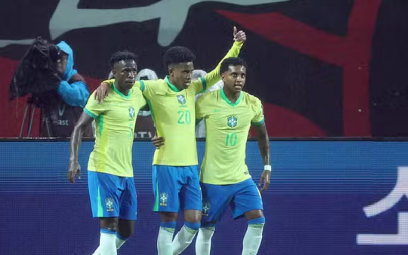 GOLEADA: Seleção Brasileira faz 5 a 0 em cima da Coreia do Sul em Seul