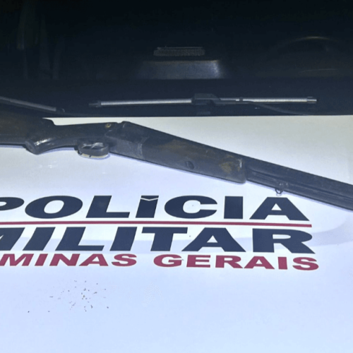 Polícia Militar apreende espingarda e prende três homens após confusão na zona rural de Ituiutaba