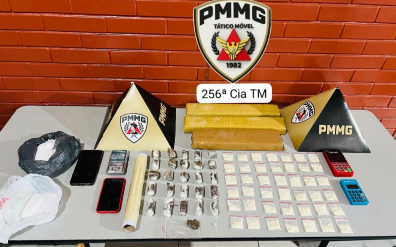 Polícia Militar prende casal por tráfico de drogas no bairro Junqueira, em Ituiutaba