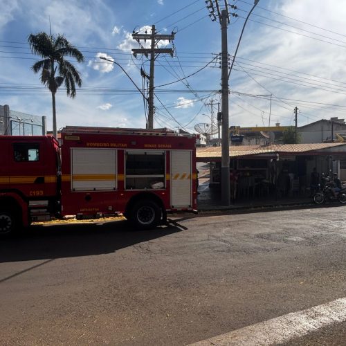 INCÊNDIO EM LANCHONETE É CONTROLADO PELO CORPO DE BOMBEIROS EM ITUIUTABA