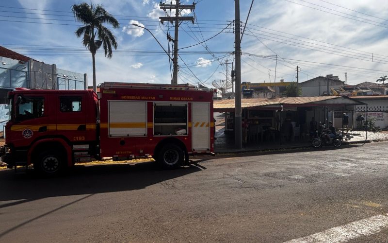 INCÊNDIO EM LANCHONETE É CONTROLADO PELO CORPO DE BOMBEIROS EM ITUIUTABA